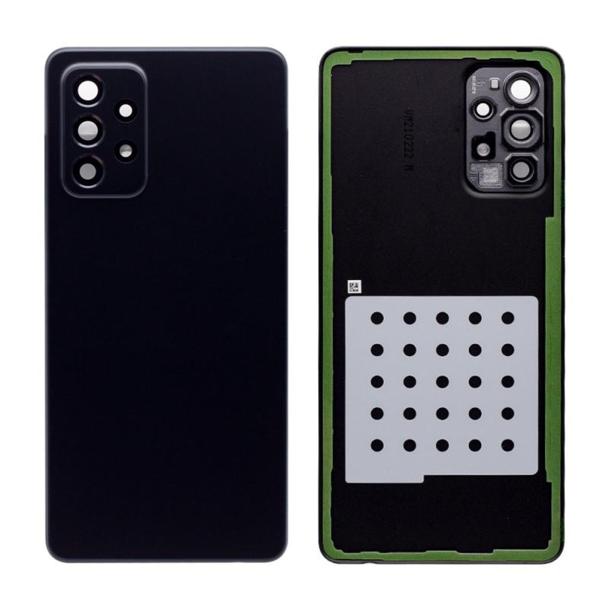 Vitre arrière Samsung Galaxy A72 A725F Noir avec lentille - OEM