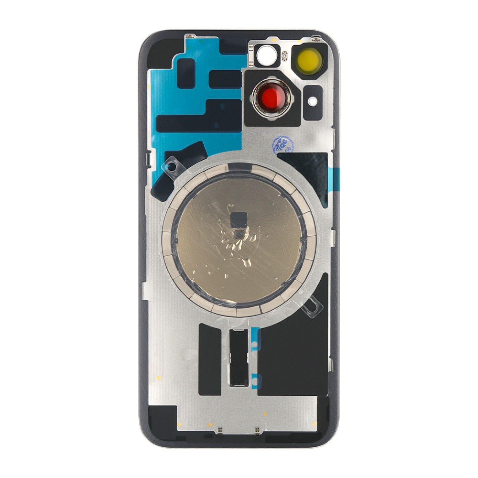 Vitre arrière iPhone 14 Blanc (Cadre caméra agrandi) - OEM
