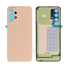 Vitre arrière Samsung Galaxy A23 5G A236B Orange Pêche avec lentille – OEM