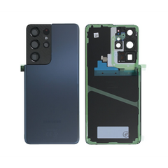 Vitre arrière originale Samsung Galaxy S21 Ultra G998 Bleu Marine Avec lentille