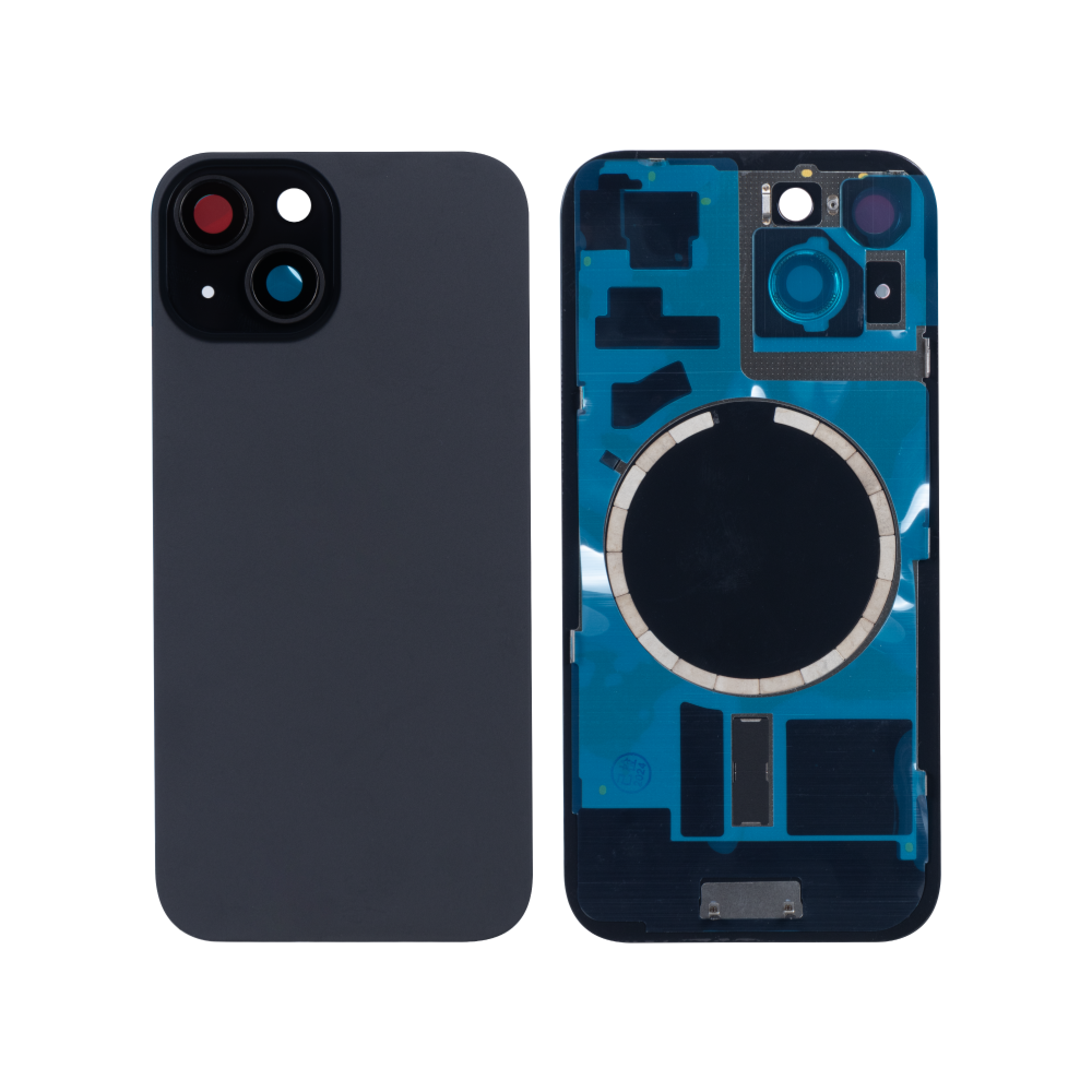 Vitre arrière iPhone 15 Noir (Contour caméra agrandi, avec NFC)