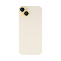 Vitre arrière iPhone 15 Plus Jaune avec NFC (Cadre caméra agrandi)