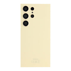 Vitre arrière originale Samsung Galaxy S24 Ultra S928 Jaune Titane avec lentille