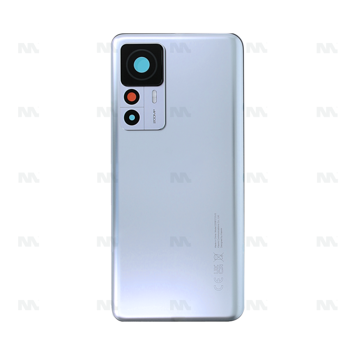 Vitre arrière Xiaomi 12T Pro 5G (22081212UG) Argent avec lentille - OEM
