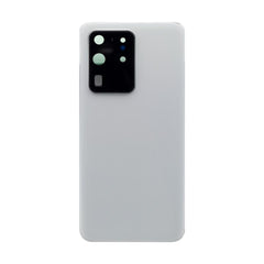Vitre arrière Samsung Galaxy S20 Ultra G988 Blanc Nuage Avec lentille - OEM