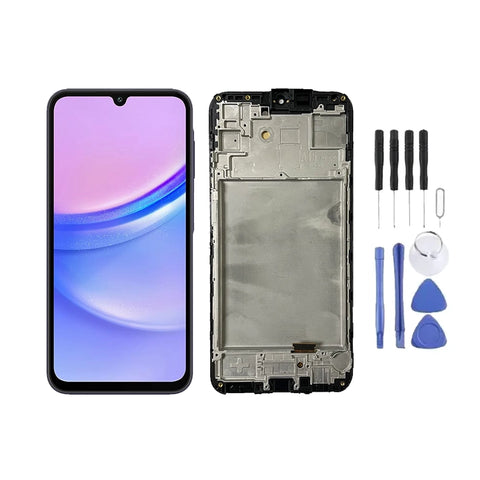 Chassis + Ecran LCD + Vitre pour Samsung Galaxy A15 4G (A155) + Kit d'outils