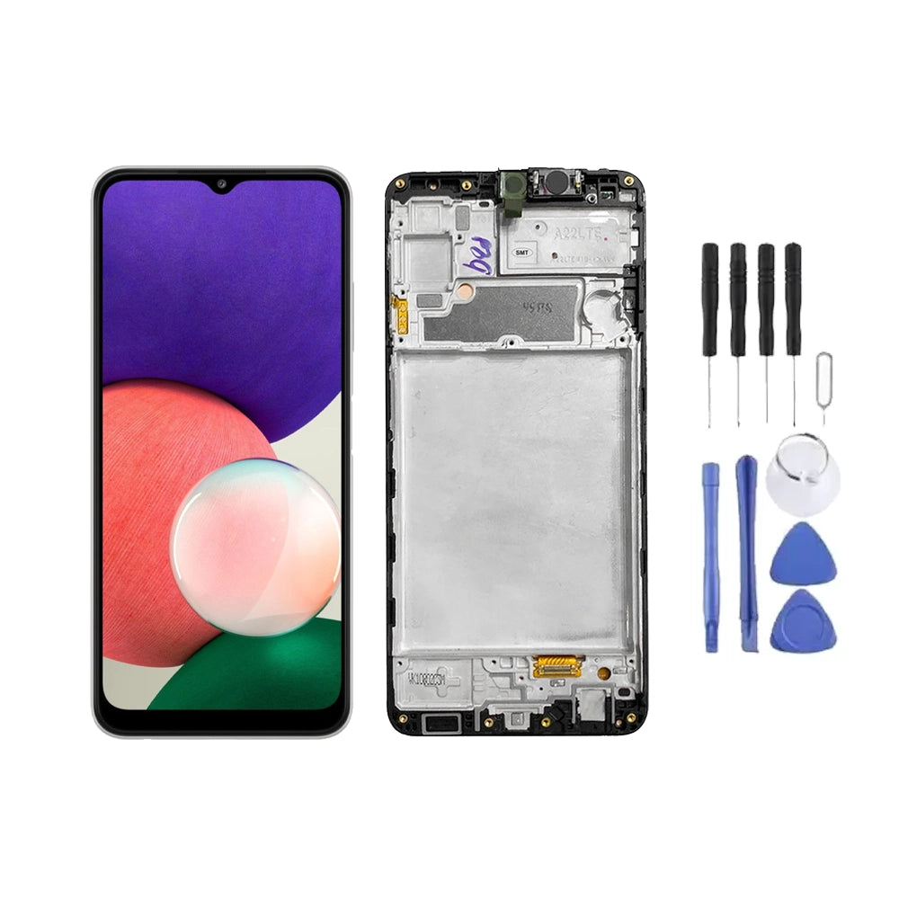 Chassis + Ecran LCD + Vitre pour Samsung Galaxy A22 4G (A225) + Kit d'outils