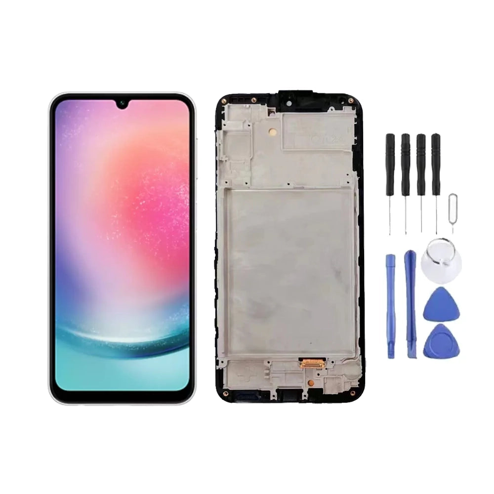 Chassis + Ecran LCD + Vitre pour Samsung Galaxy A24 4G (A245) + Kit d'outils