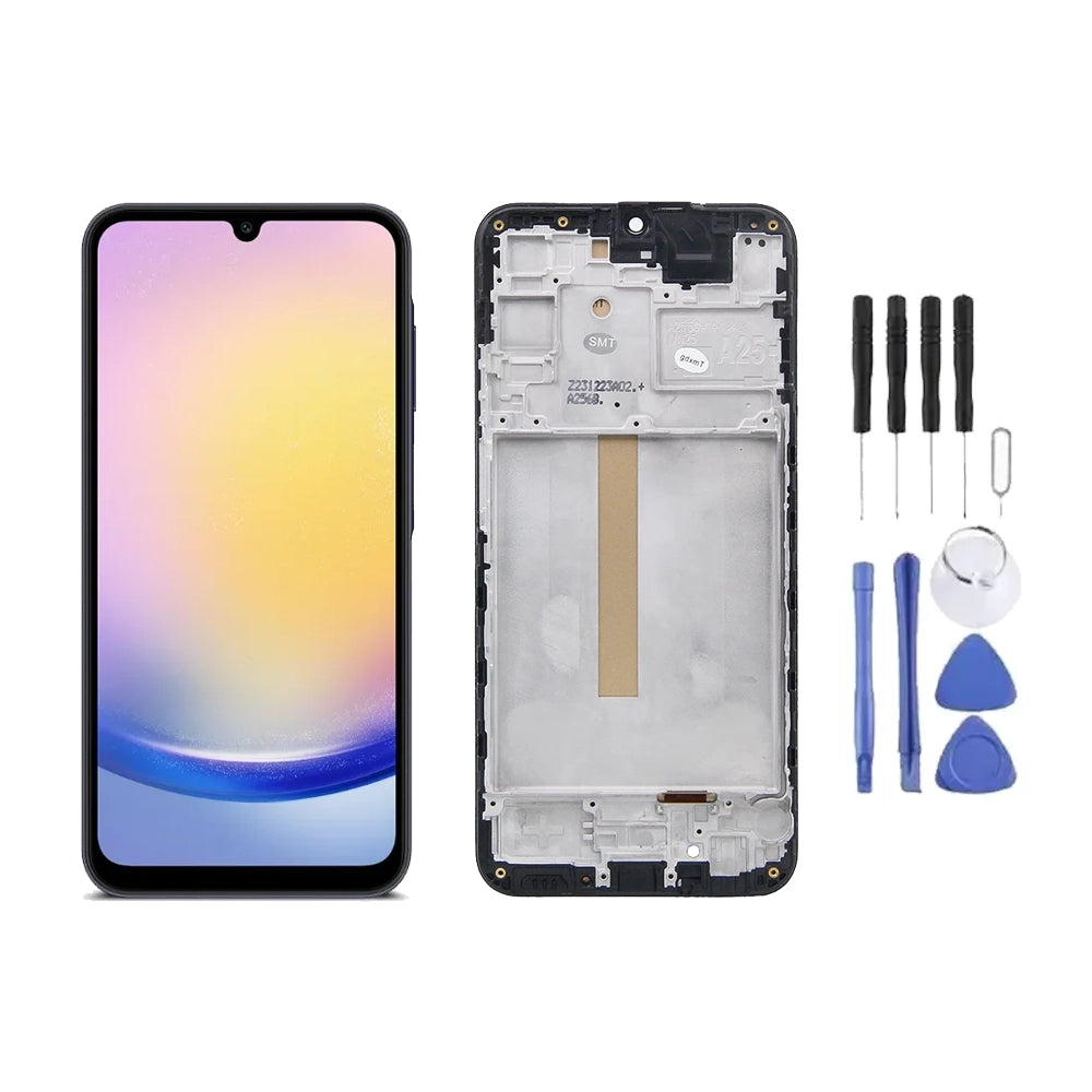 Chassis + Ecran LCD + Vitre pour Samsung Galaxy A25 (A256) + Kit d'outils