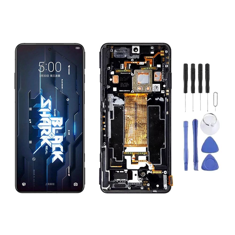 Chassis + Ecran LCD AMOLED + Vitre pour Xiaomi Black Shark 5 + Kit d'outils