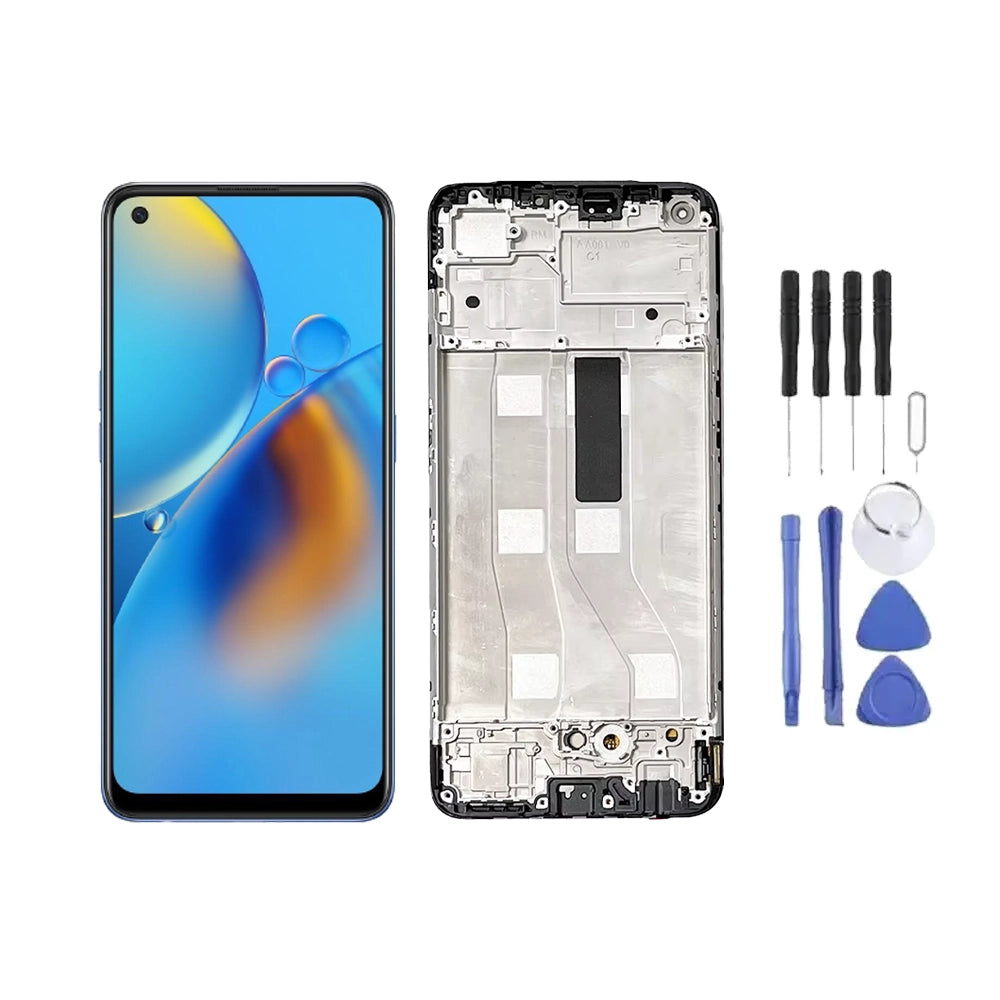 Chassis + Ecran LCD + Vitre pour Oppo A74 + Kit d'outils