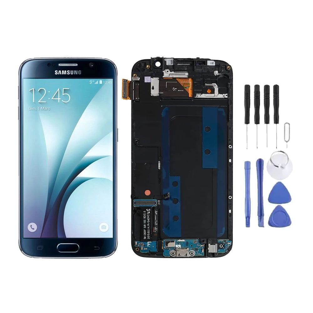 Chassis + Ecran LCD + Vitre pour Samsung Galaxy S6 (G920) + Kit d'outils