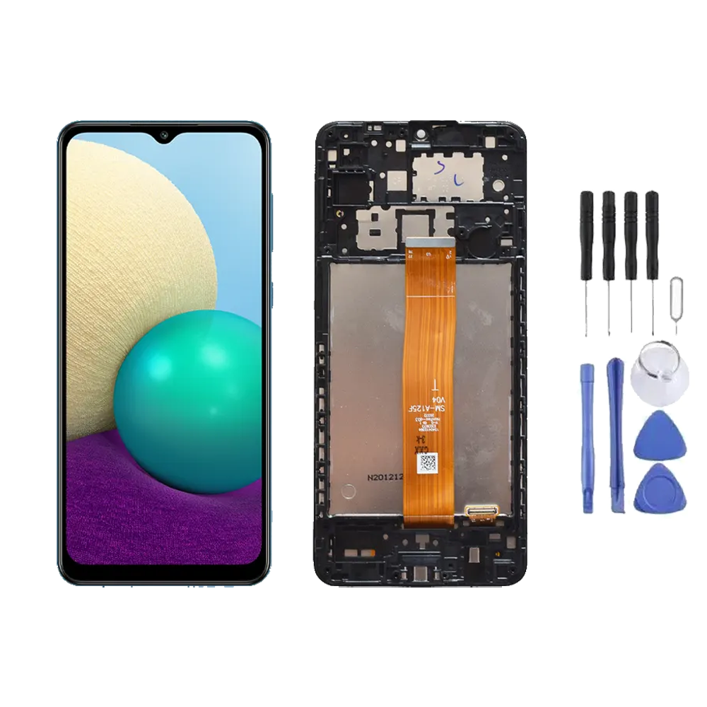 Chassis + Ecran LCD + Vitre pour Samsung Galaxy A02 (A022) + Kit d'outils