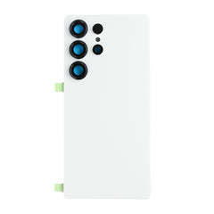 Vitre arrière Samsung Galaxy S25 Ultra (S938) Blanc Argenté Titane avec Lentille - OEM