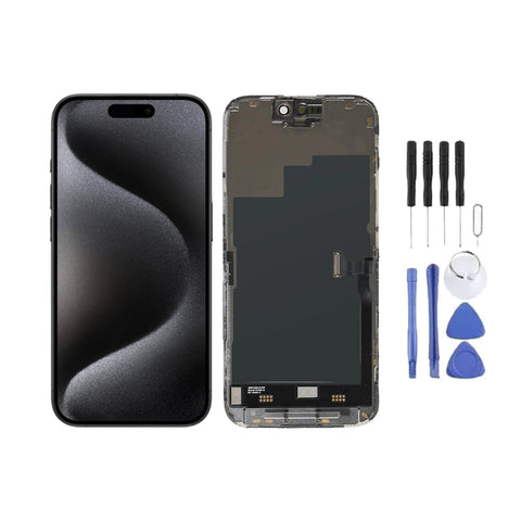 Ecran LCD + Vitre pour Apple iPhone 15 Pro + Kit d'outils