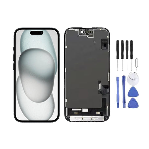 Ecran LCD + Vitre pour Apple iPhone 15 + Kit d'outils