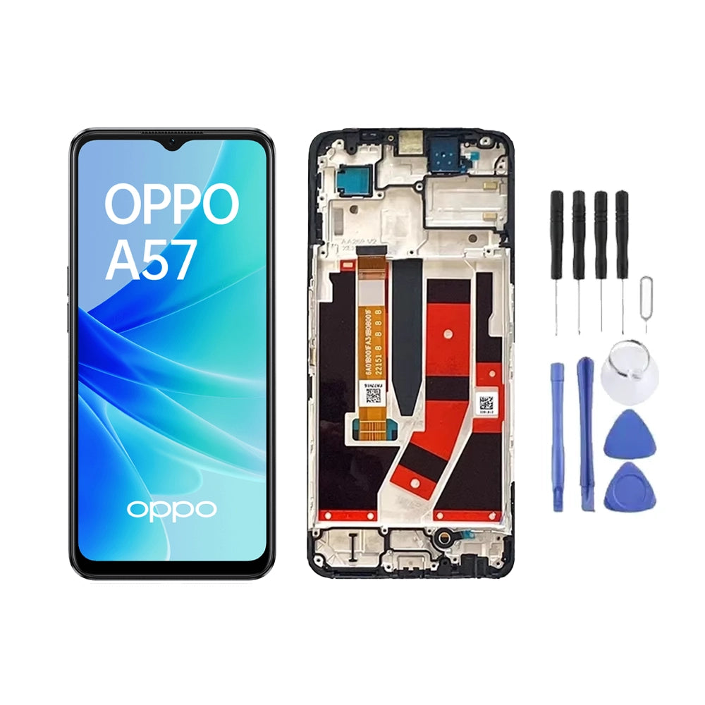 Chassis + Ecran LCD + Vitre pour Oppo A57 5G + Kit d'outils