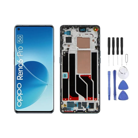 Chassis + Ecran LCD + Vitre pour Oppo Reno6 Pro 5G + Kit d'outils