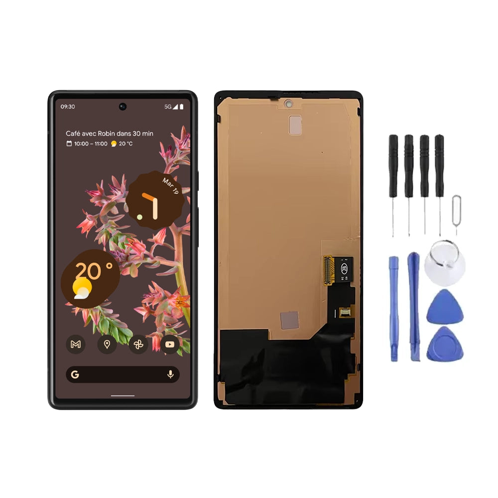 Chassis + Ecran LCD + Vitre pour Google Pixel 6 + Kit d'outils