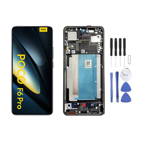 Chassis + Ecran LCD AMOLED + Vitre pour Xiaomi Poco F6 Pro + Kit d'outils