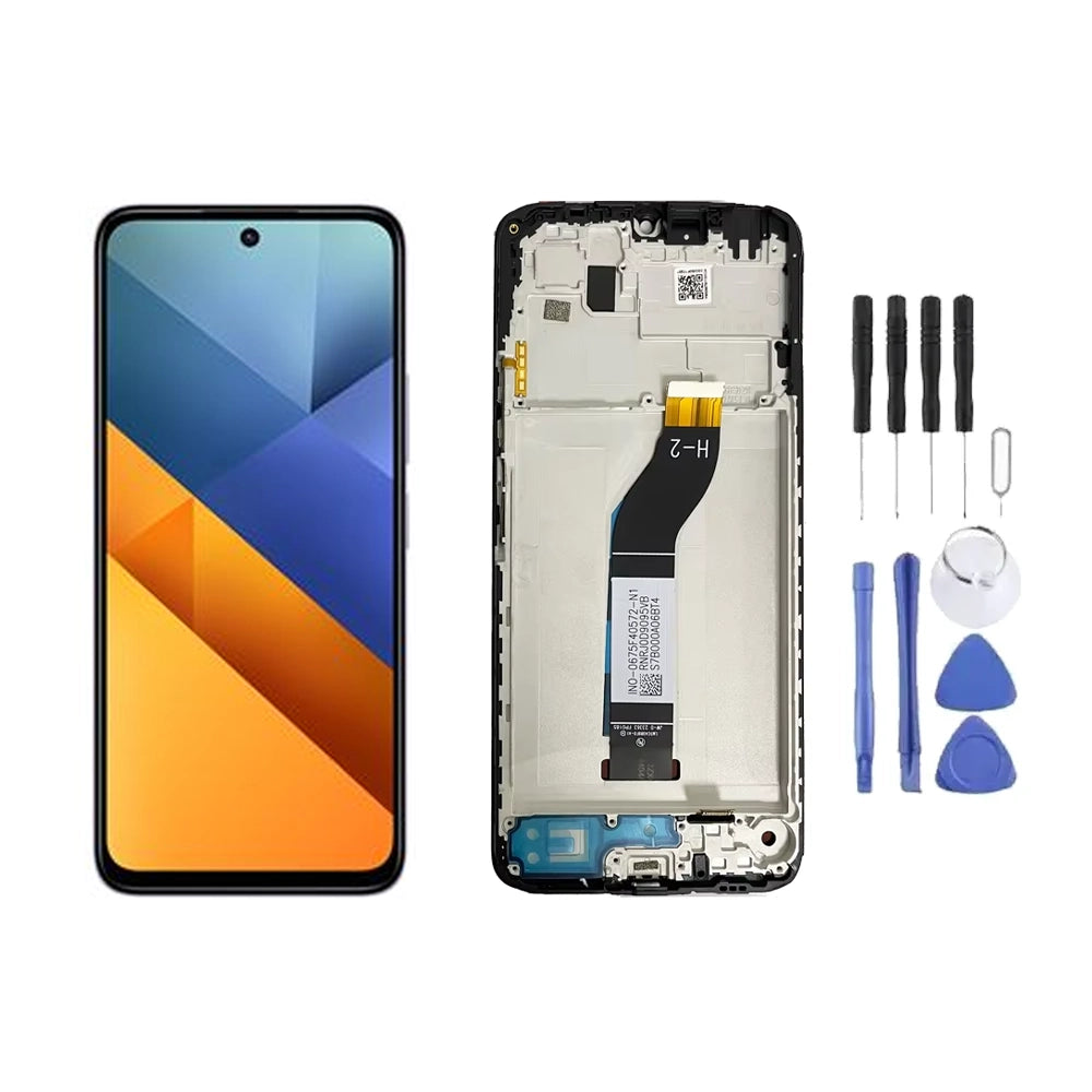 Chassis + Ecran LCD + Vitre pour Xiaomi Poco M6 + Kit d'outils