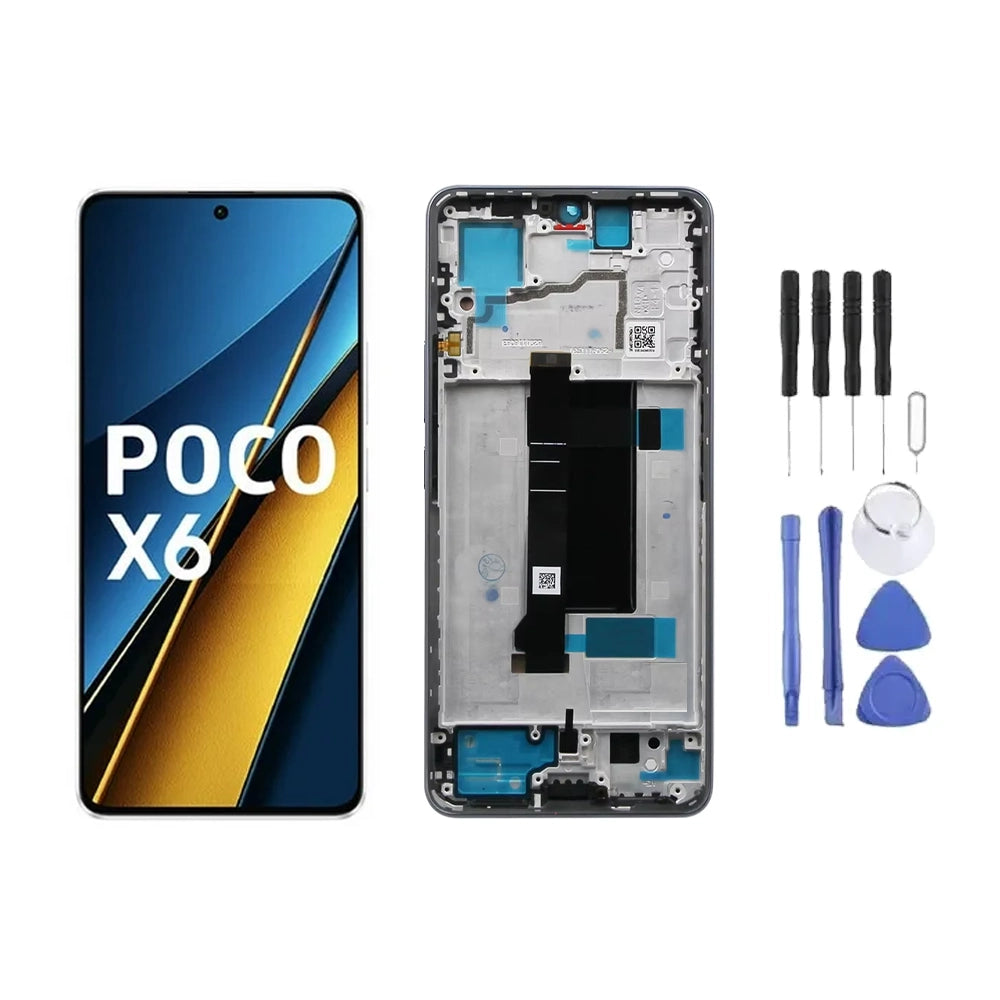 Chassis + Ecran LCD + Vitre pour Xiaomi Poco X6 + Kit d'outils