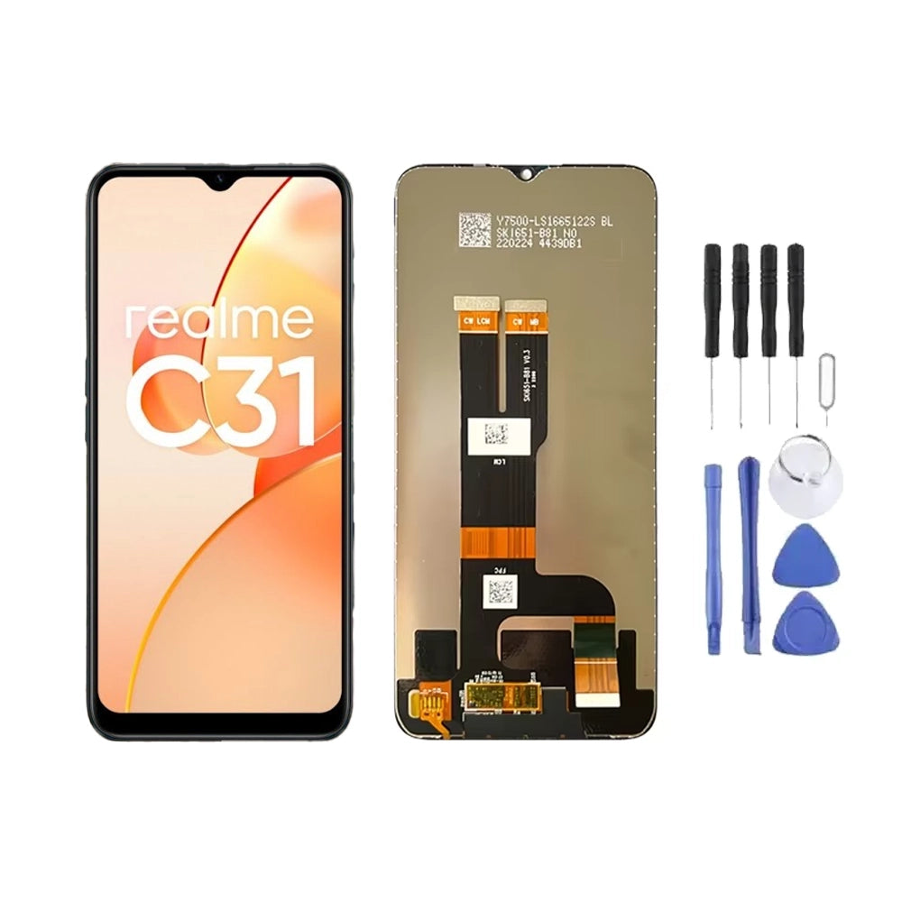 Ecran LCD + Vitre pour Realme C31 + Kit d'outils