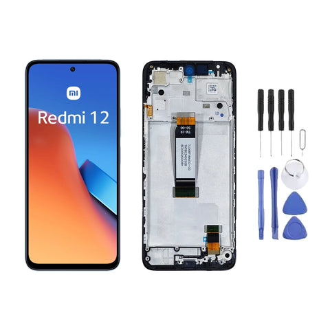 Chassis + Ecran LCD + Vitre pour Xiaomi Redmi 12 + Kit d'outils