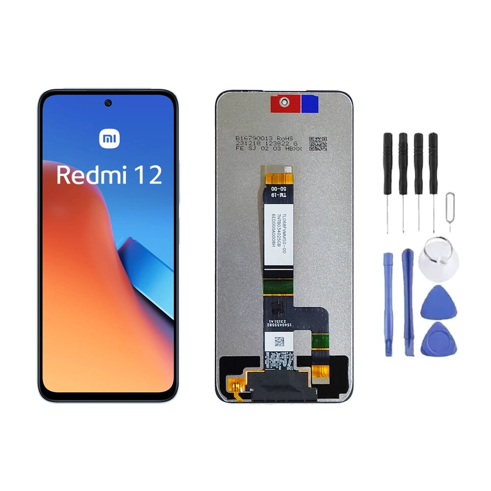 Ecran LCD + Vitre pour Xiaomi Redmi 12 + Kit d'outils