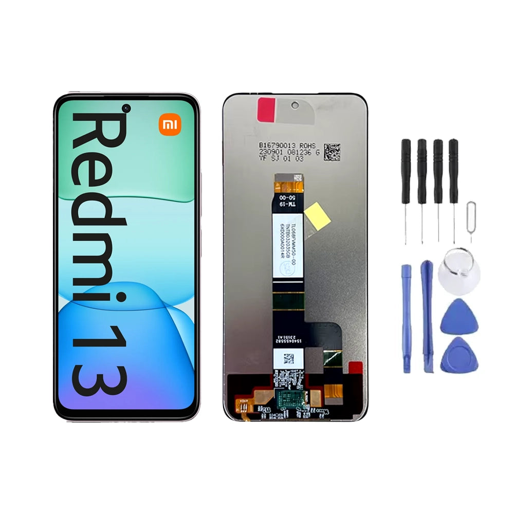 Ecran LCD + Vitre pour Xiaomi Redmi 13 + Kit d'outils