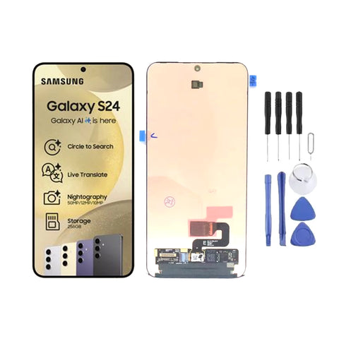 Ecran LCD AMOLED + Vitre pour Samsung Galaxy S24 (S921) + Kit d'outils