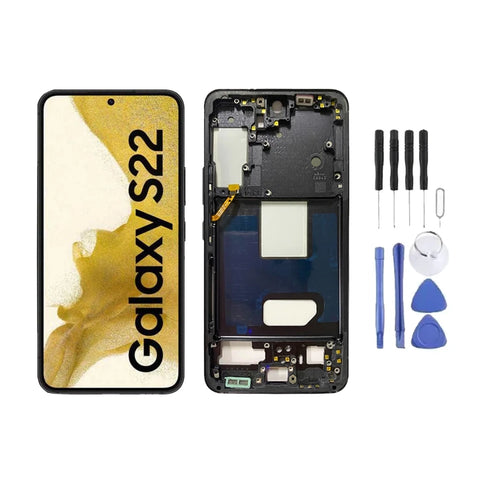 Chassis + Ecran LCD + Vitre pour Samsung Galaxy S22 (S901)