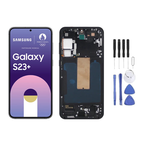 Chassis + Ecran LCD + Vitre pour Samsung Galaxy S23+ 5G (S916) + Kit d'outils