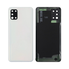 Vitre arrière Samsung Galaxy A31 A315F Prism Crush Blanche avec lentille – OEM