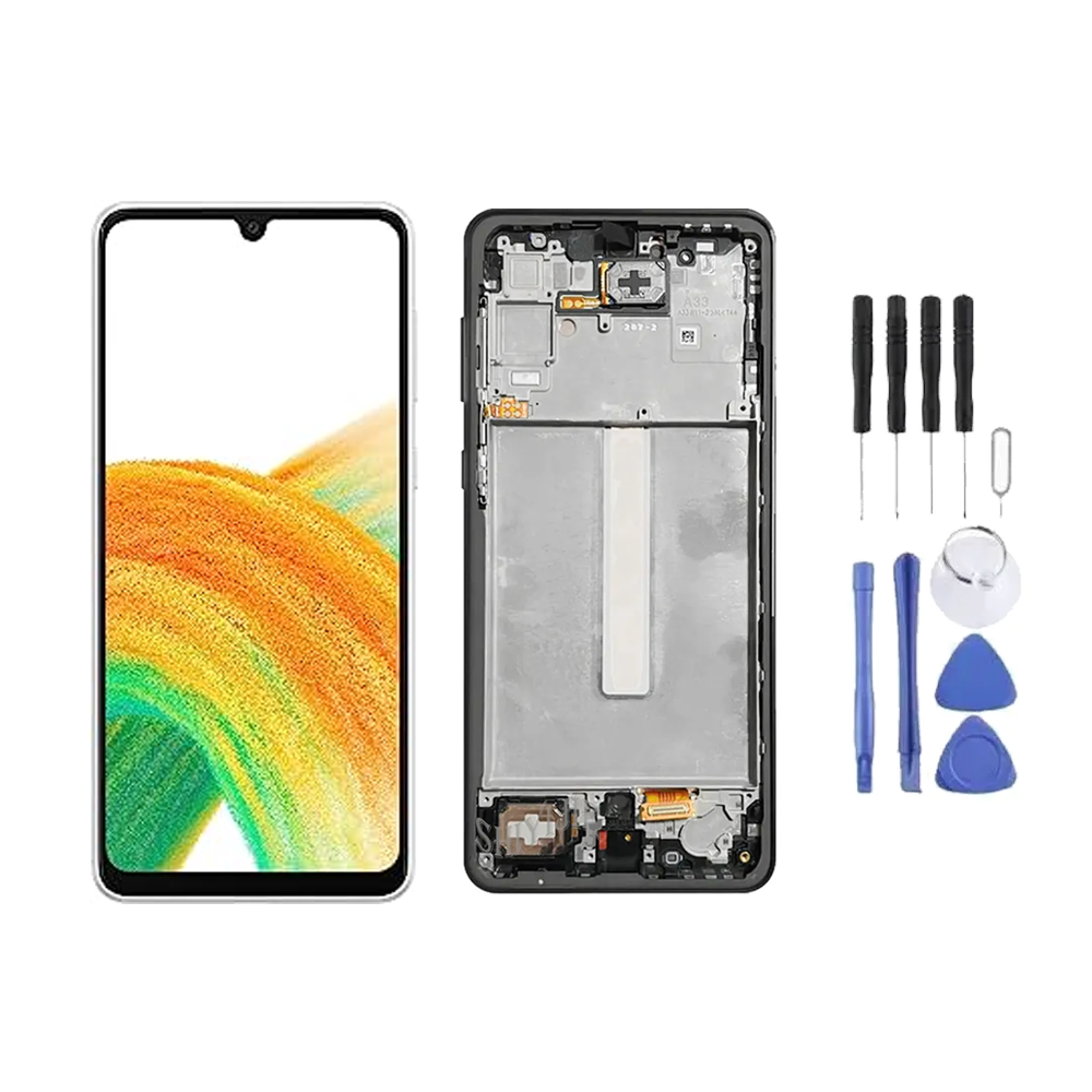 Chassis + Ecran LCD + Vitre pour Samsung Galaxy A33 5G (A336) + Kit d'outils