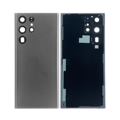 Vitre arrière Samsung Galaxy S22 Ultra S908 Graphite avec lentille-OEM