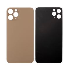 Vitre arrière iPhone 11 Pro Or (Cadre caméra agrandi) - OEM
