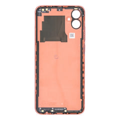 Vitre arrière Samsung Galaxy A04e A042F Orange avec lentille - OEM