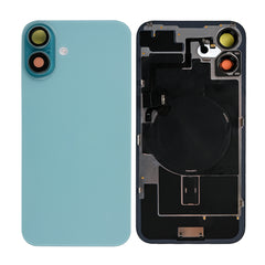 Vitre arrière iPhone 16 Plus avec NFC, cadre caméra agrandi Bleu sarcelle
