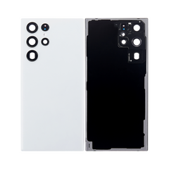 Vitre arrière Samsung Galaxy S22 Ultra S908 Blanc avec lentille – OEM