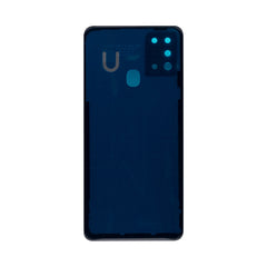Vitre arrière Samsung Galaxy A21s A217F Noire avec lentille – OEM