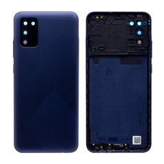 Vitre arrière Samsung Galaxy A02s A025F Bleue Avec Lentille - OEM