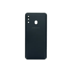 Vitre arrière Samsung Galaxy A30 A305F Noire avec lentille – OEM