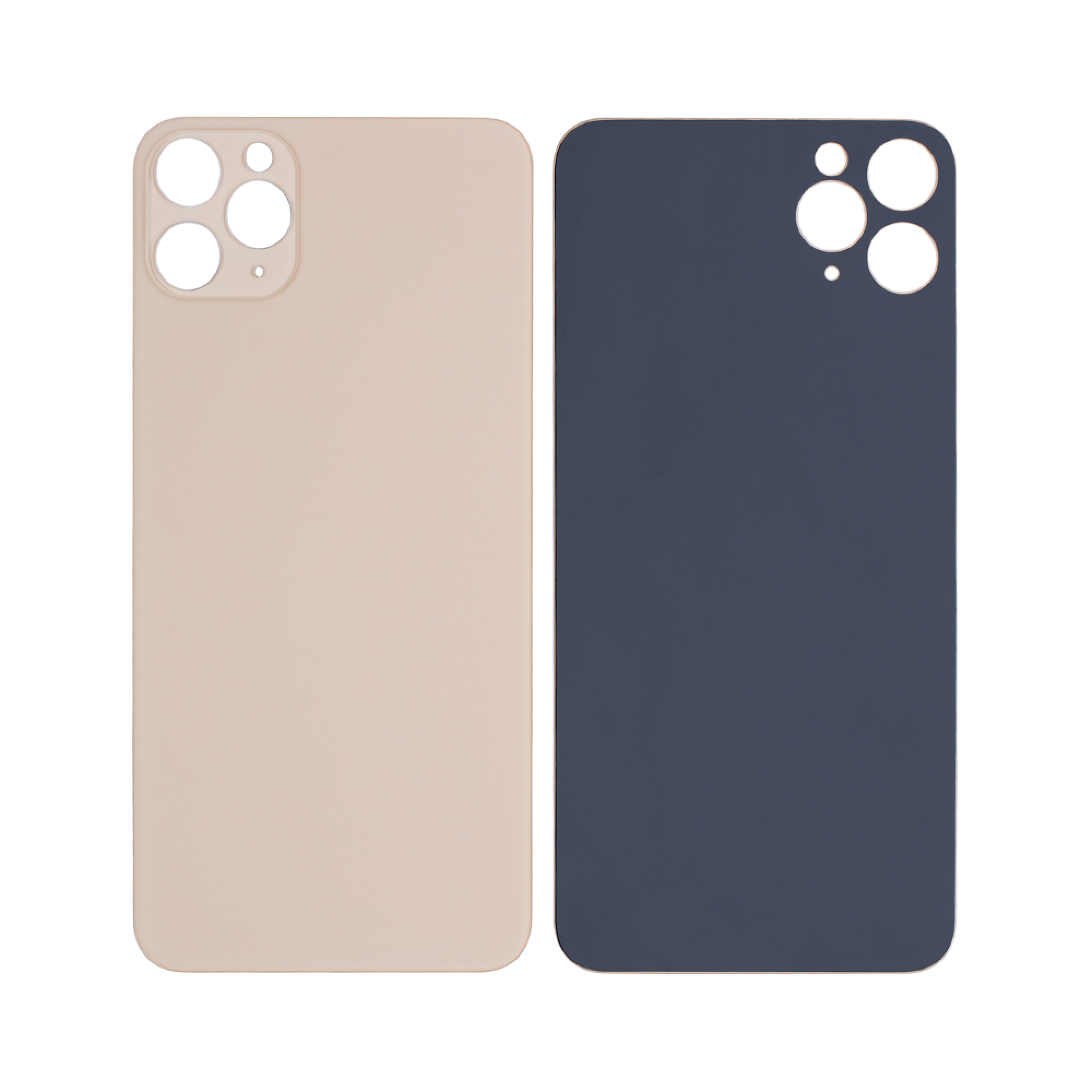 Vitre arrière iPhone 11 Pro Max Or (Cadre caméra agrandi) - OEM