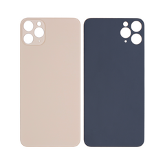 Vitre arrière iPhone 11 Pro Max Or (Cadre caméra agrandi) - OEM
