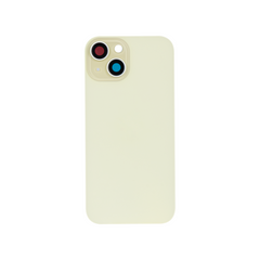 Vitre arrière iPhone 15 Plus Jaune (Cadre caméra agrandi, sans logo)
