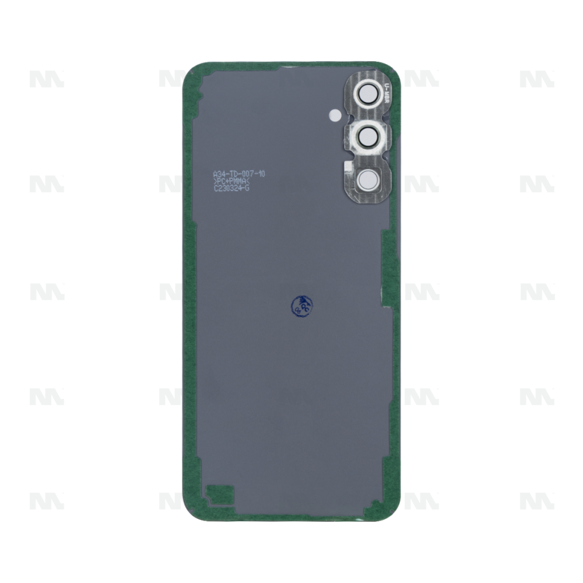 Vitre arrière Samsung Galaxy A34 5G A346B Jaune Avec Lentille - OEM