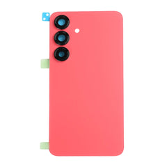 Vitre arrière Samsung Galaxy S25 S931 Rouge Corail avec lentille - OEM
