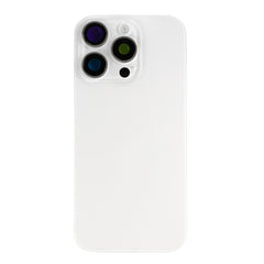 Vitre arrière iPhone 16 Pro Max avec NFC, cadre caméra agrandi Titane Blanc