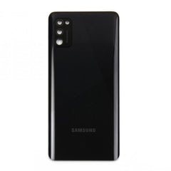 Vitre arrière Samsung Galaxy A41 A415F Prism Crush Noir avec lentille – OEM